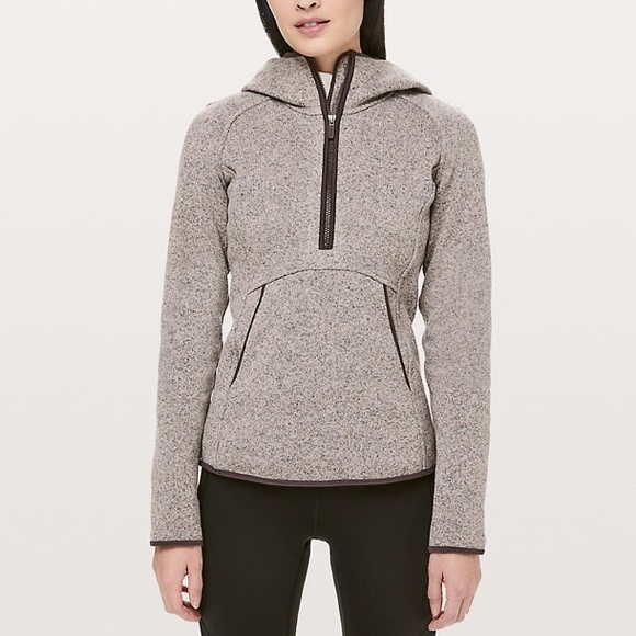 lululemon athletica Jackets & Blazers - lululemon Fleece & Thank You Pullover in dark grey